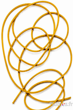 Leren riem - dikte 1.4 mm - mosterd